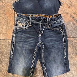 Rock Revival Dark Wash Embroidered Jeans